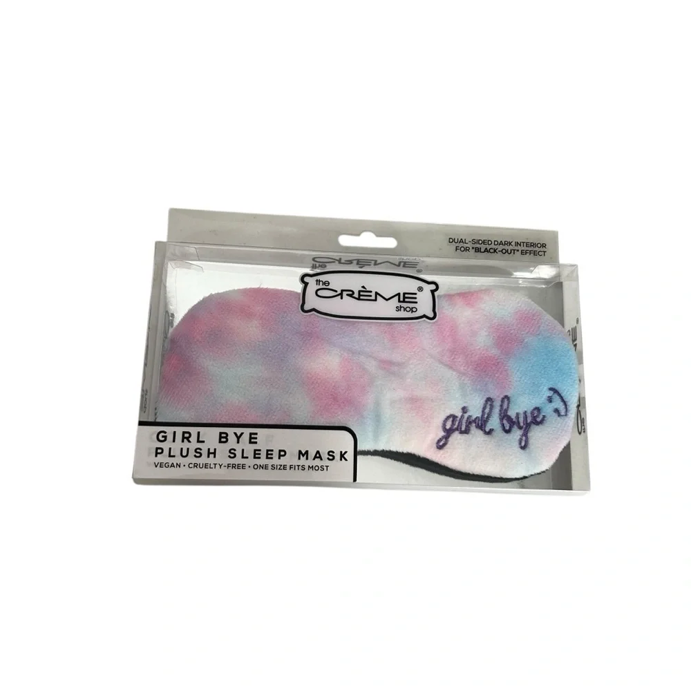 THE CRÈME SHOP Blue Sweet Dreams Tie Dye Girl Bye Plush Sleep Mask Bundle of 2